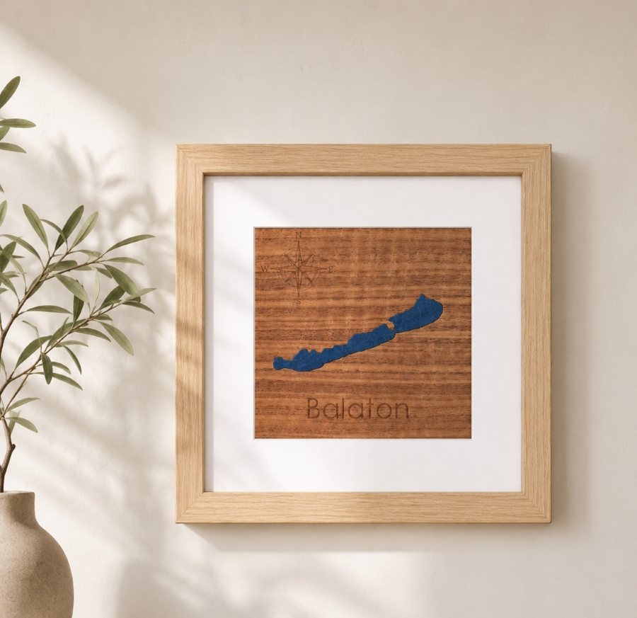 Lake Balaton Marquetry Wall Art